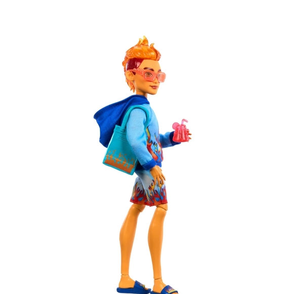 NEW!!! Monster High Scare-adise Island Heath Burns Fashion Doll with Swim Trunks - Picture 5 of 5